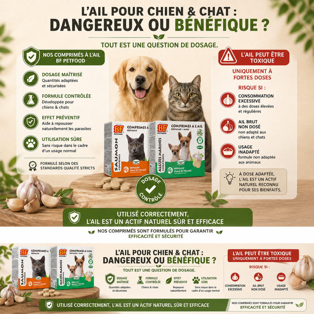 Comprimés répulsifs parasites pour chat