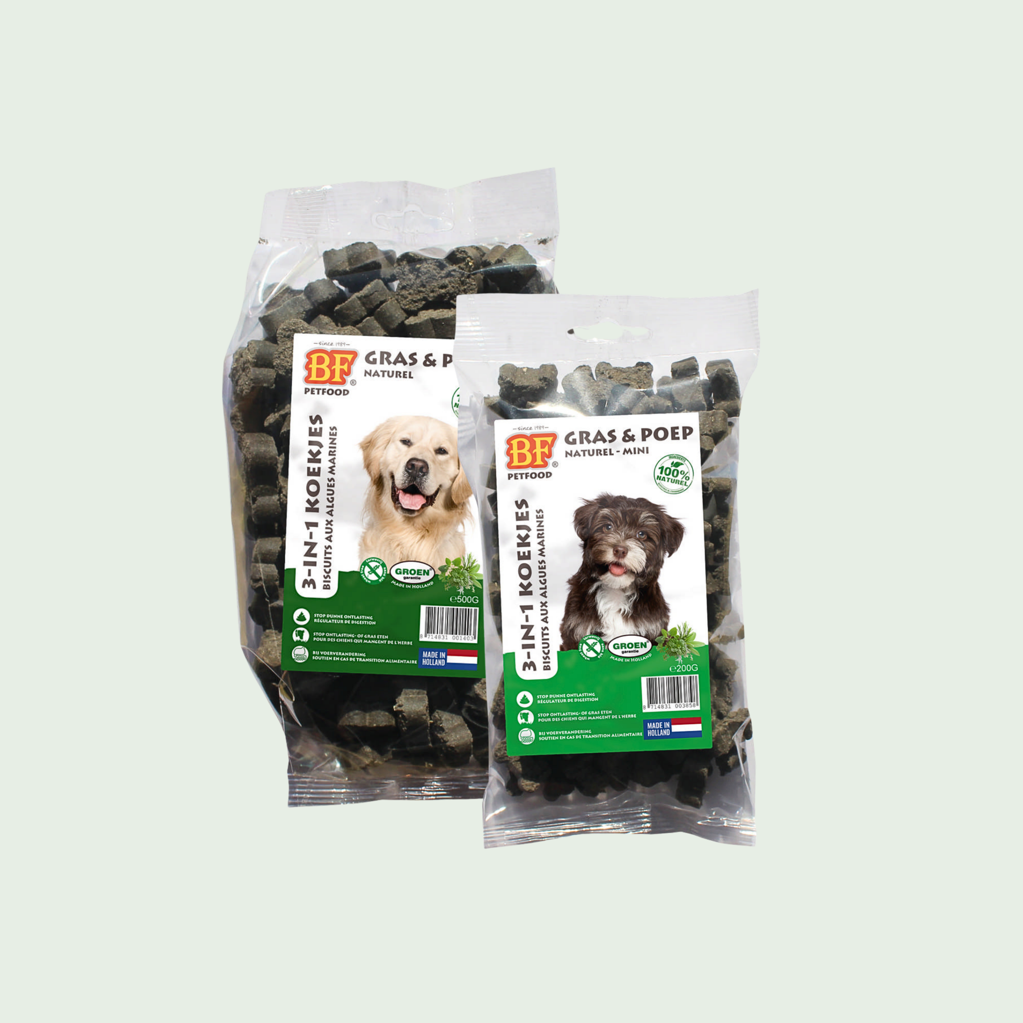 Seaweed biscuits for dog digestion