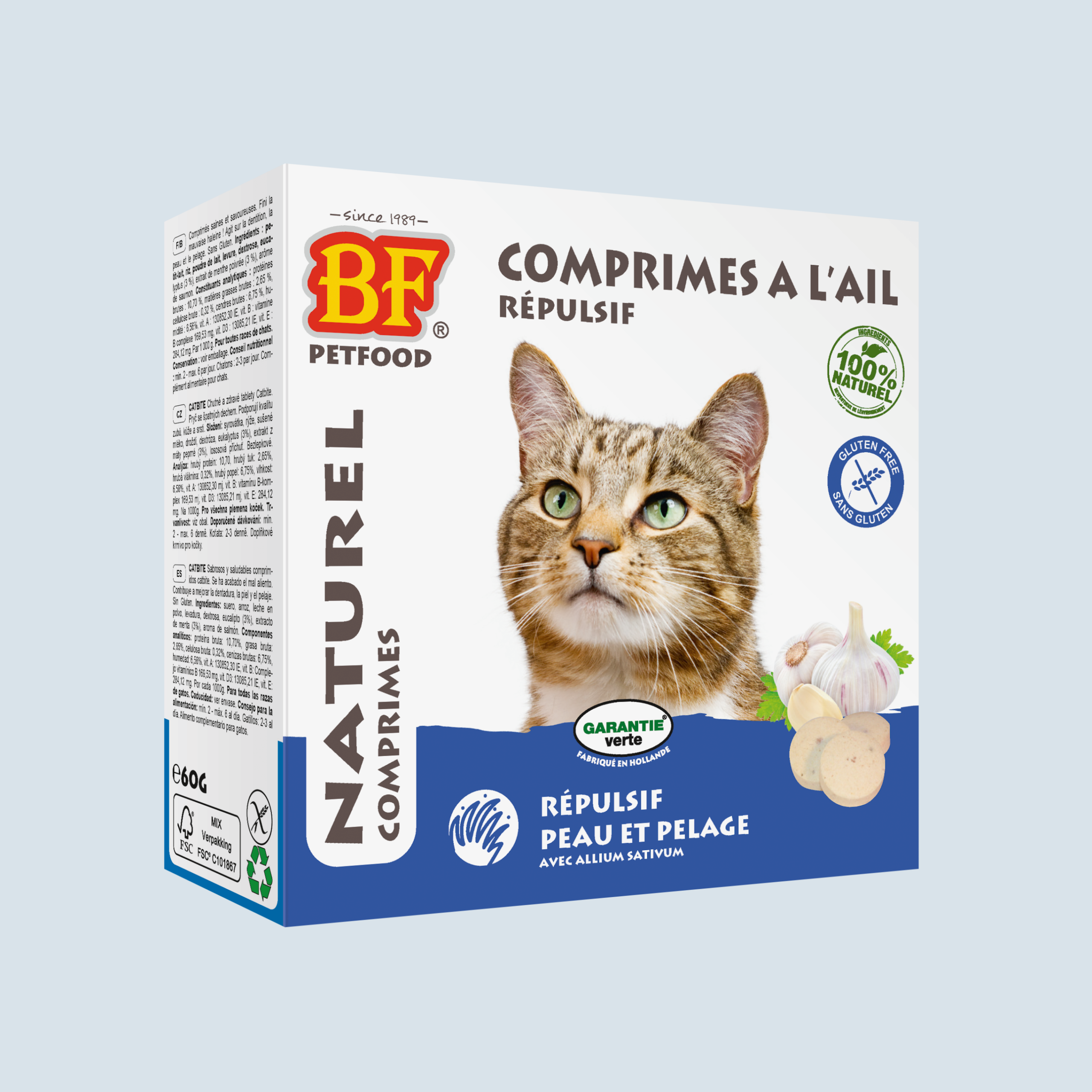 Comprimés répulsifs parasites pour chat