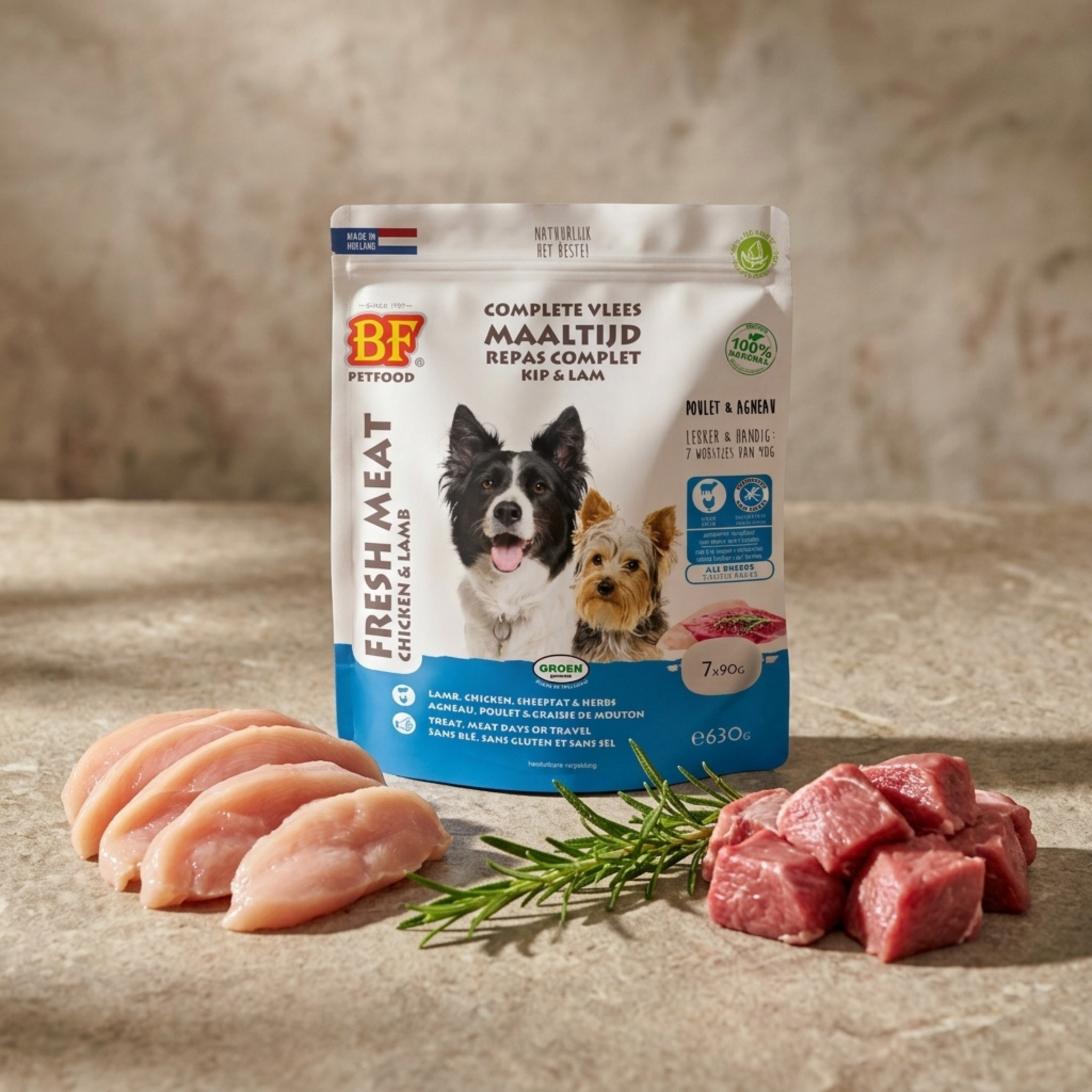 Chicken and lamb sausages for dogs