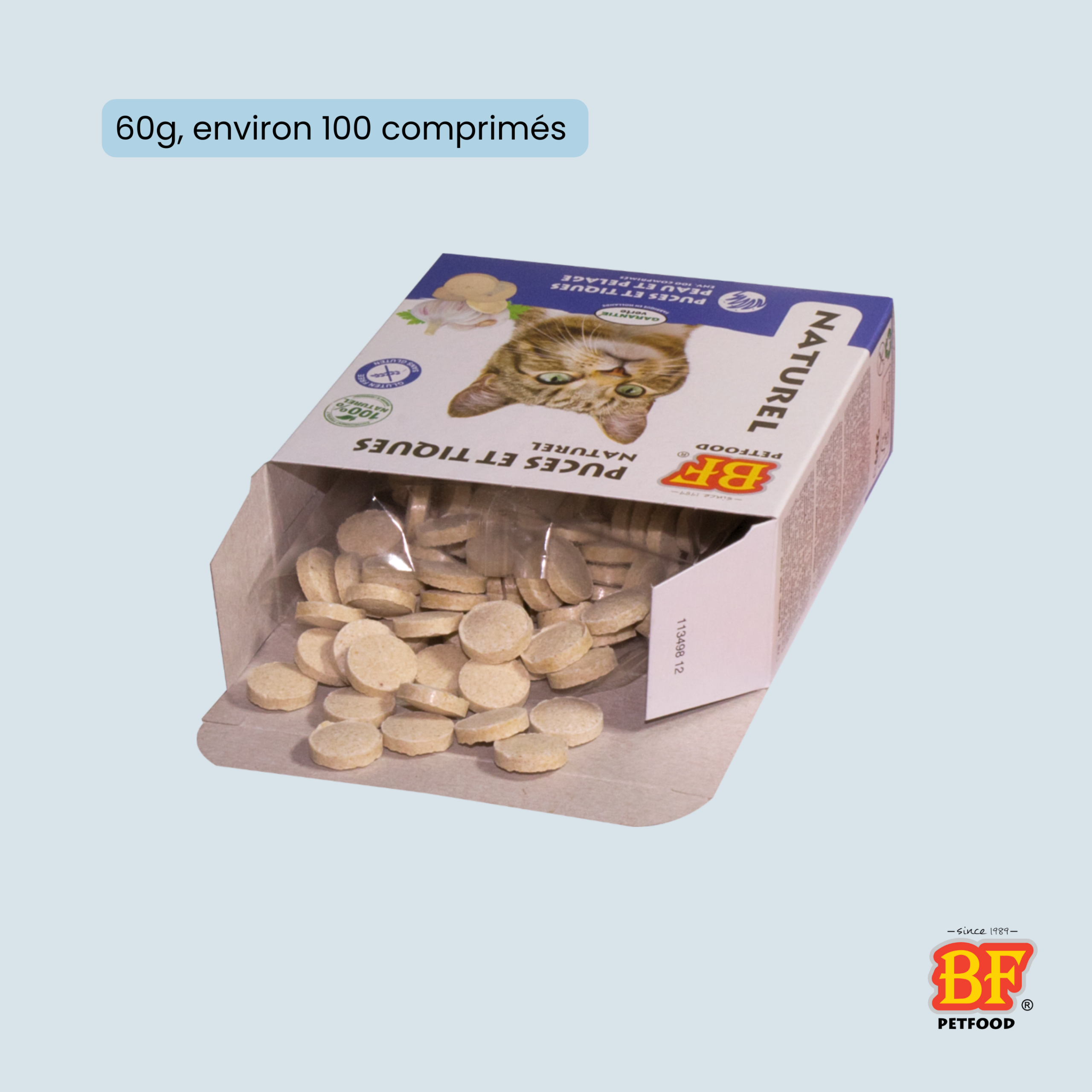 Comprimés répulsifs parasites pour chat