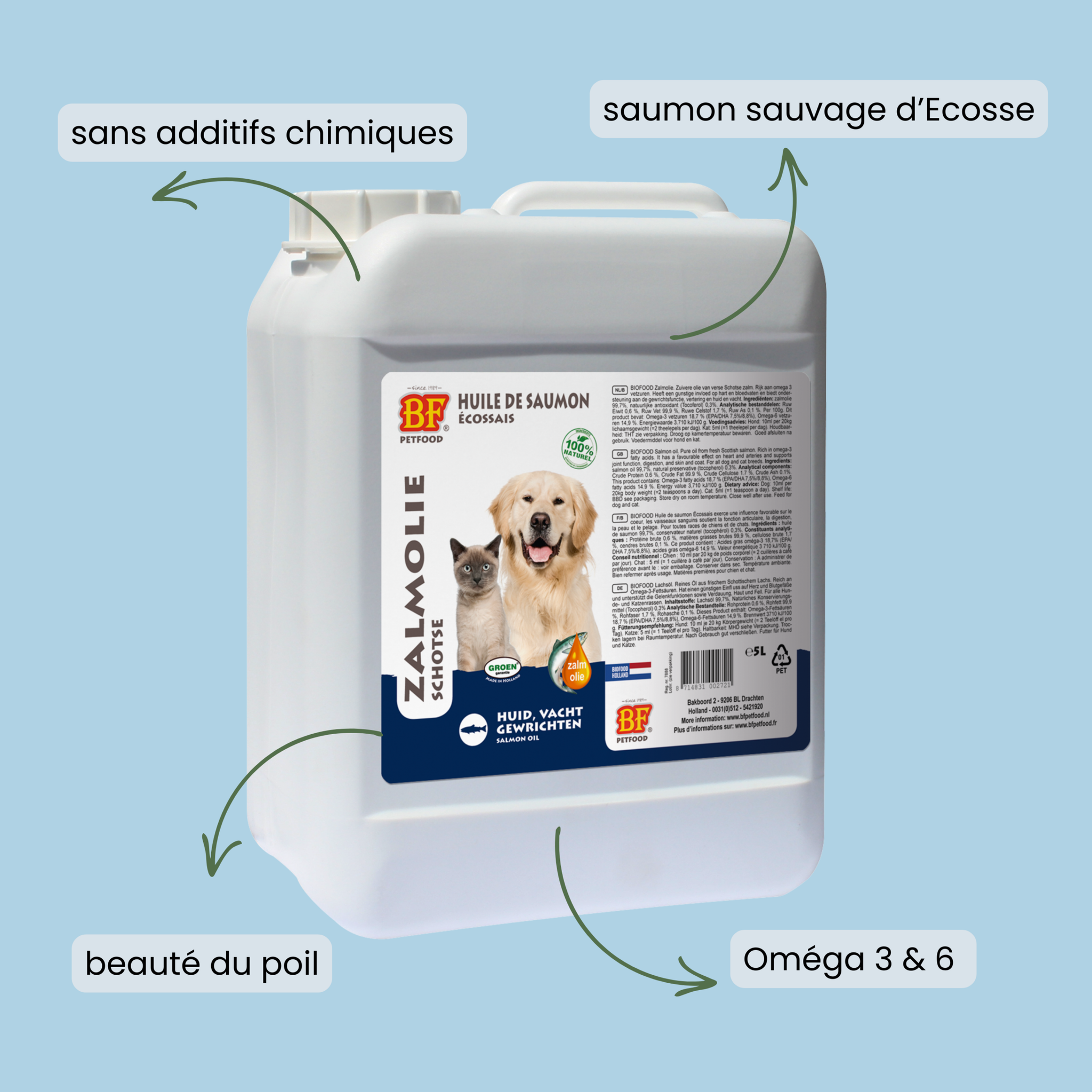 Huile de saumon pour chien et chat - Les bienfaits Huile de saumon pour chien et chat - Les bienfaits