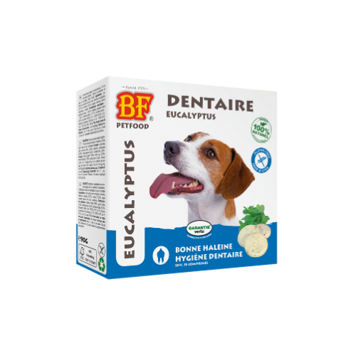 boite de comprimes soin dentaire pour chien bf petfood